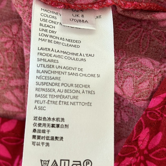 FREE PEOPLE Jessie MIDI Dress Pink Floral Flowy Puff Sleeves Size 4 Like New! - Picture 9 of 10